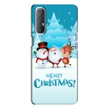 Різдвяні Чохли для Oppo Reno 3 (VPrint) – Merry Christmas