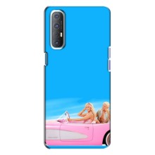 Силиконовый Чехол Барби Фильм на Oppo Reno 3 (Барби и Кен)