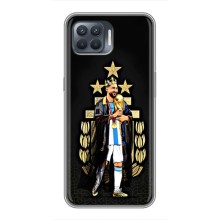 Чехлы для OPPO Reno 4 Lite (Leo чемпион) (AlphaPrint) (Месси Король)