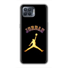 Чохли для OPPO Reno 4 Lite - з картинкою JORDAN (AlphaPrint) (Jordan Gold)