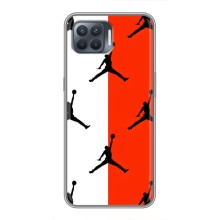 Чохли для OPPO Reno 4 Lite - з картинкою JORDAN (AlphaPrint) (Лого Джордан)