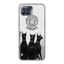 Чохли VERSACE для OPPO Reno 4 . (PREMIUMPrint) – Доберман Версаче