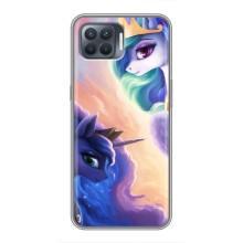 Чехол для Оппо Рено 4 Лайт - (Единорожки - Новинки) (AlphaPrint) – Единорожки