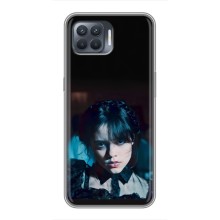 Чехлы Венсдей на OPPO Reno 4 Lite Уэнсдей (AlphaPrint) (взгляд Уэнздей)