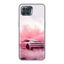 Чохол з авто Порше для OPPO Reno 4 Lite – Рожевий Порше