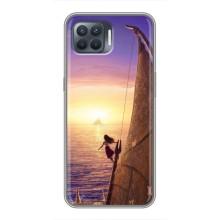 Чехол с мультфильмом Моана OPPO Reno 4 Lite (Моана в море)