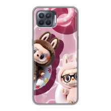 Чехол с Лабубу на OPPO Reno 4 Lite – Игрушка Лабубу