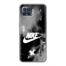 Чехол с логотипом Найк на OPPO Reno 4 Lite (Найк дымчатый)