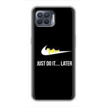Чехол с логотипом Найк на OPPO Reno 4 Lite (Nike just do it)