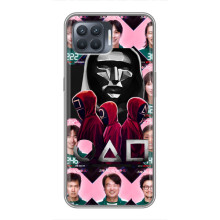 Чехол Гра в кальмара для OPPO Reno 4 Lite – Персонажи игры кальмара