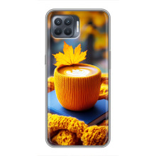 Чохол з унікальним дизайном 'Осінь з кавою' для OPPO Reno 4 Lite – Кава з жовтим