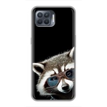 Силиконовый Чехол с Енотами на OPPO Reno 4 Lite – Стильный Енот