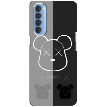 Чехлы для Oppo Reno 4 Pro - Bearbrick Louis Vuitton (PREMIUMPrint) (БеарБрик глаза)