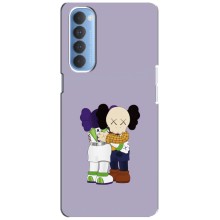 Чехлы для Oppo Reno 4 Pro - Bearbrick Louis Vuitton (PREMIUMPrint) (Дружба Беарбрик)