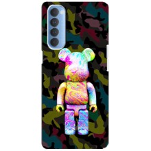 Чехлы для Oppo Reno 4 Pro - Bearbrick Louis Vuitton (PREMIUMPrint) (Яркий Bearbrick)