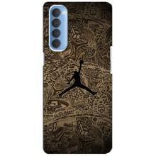Чехлы для Oppo Reno 4 Pro - с картинкой JORDAN (AlphaPrint) – Logo Jordan