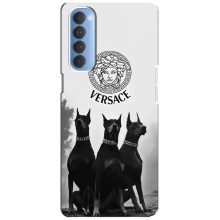 Чехлы VERSACE для Оппо Рено 4 Про (PREMIUMPrint) (Доберман Версаче)