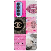 Чехол (Dior, Prada, YSL, Chanel) для Oppo Reno 4 Pro – Модница