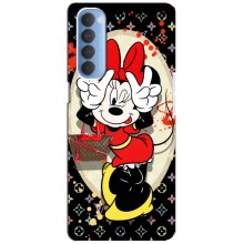 Чехол Disney Mouse Oppo Reno 4 Pro (PREMIUMPrint) (Минни peace)