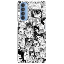 Анимешный чехол для Oppo Reno 4 Pro (Ahegao manga)