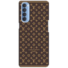 Чехол Стиль Louis Vuitton на Oppo Reno 4 Pro (Фон Луи Виттон)