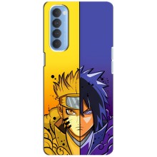 Купить Чехлы на телефон с принтом Anime для Оппо Рено 4 Про (Naruto Vs Sasuke)