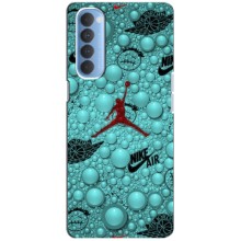 Силиконовый Чехол Nike Air Jordan на Оппо Рено 4 Про – Джордан Найк