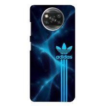 Чехлы Адидас для Oppo Reno 4 (AlphaPrint) (Синий Адидас)