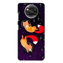 Чехлы с картинкой Лисички для Oppo Reno 4 (VPrint) (Лисички космонавты)