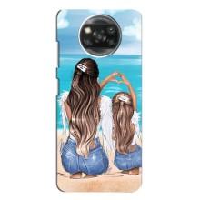 Чехол с печатью для Oppo Reno 4 - (Мама с ребенком) (AlphaPrint) (Мама с доченькой)