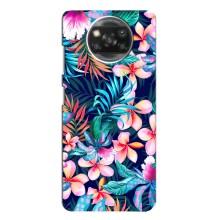 Чохол для Оппо Рено 4 - з принтом (Дизайнерські) (AlphaPrint) (Мальовничі квіти)