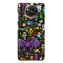 Чохол Майнкрафт на Oppo Reno 4 (AlphaPrint) Minecraft (Колаж Майнкрафт)