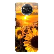 Чохол з Квітами для Oppo Reno 4 (поле соняшників)