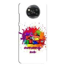 Чехол Амонг Ас для Oppo Reno 4 (AlphaPrint) (Яркий АмонгАс)