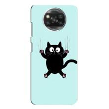 Чехол с принтом для Oppo Reno 4 (AlphaPrint) Модные коты (Падающий кот)