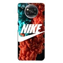 Чехол для Oppo Reno 4 - с принтом Найк (AlphaPrint) (Дымчатый найк)