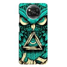 Чехол с птицами на Oppo Reno 4 (VPrint) (Сова с глазом)
