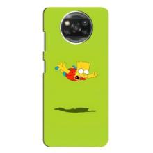 Чехол с Симпсонами для Oppo Reno 4 (VPrint) (Барт Симпсон)
