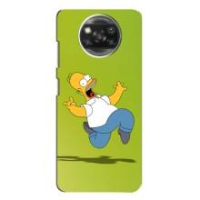 Чехол с Симпсонами для Oppo Reno 4 (VPrint) (Гомер Симпсон)