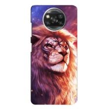 Чехол со Львом для Oppo Reno 4 (VPrint) (Красочный Лев)