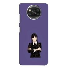 Чохли Венсдей на Oppo Reno 4 Уенсдей (AlphaPrint) (Венздей у чорному)