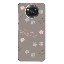 Чехол с рисунком кот на Oppo Reno 4 – Лапы и усы