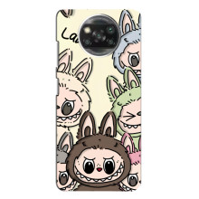 Чехол с Лабубу на Oppo Reno 4 (Коллаж Лабубу)