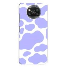Чохол з принтом корови на Оппо Рено 4 – Фіолетовий принт