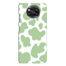 Чохол з принтом корови на Оппо Рено 4 – Зелений принт