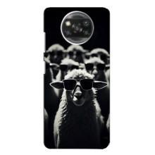 Чохол з принтом стильні тварини для Оппо Рено 4 – Овечка в окулярах