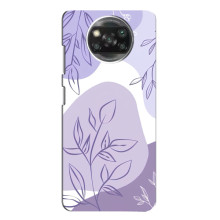 Силиконовый чехол с принтом в цветах на Oppo Reno 4 – Фиолетовый дизайн