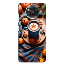 Чехол с уникальным дизайном «Осень с кофе» для Oppo Reno 4 – Кофе и тыквы