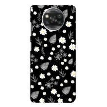 Чохли з тематикою "КВІТИ" на Oppo Reno 4 (цвітіння на чорному)