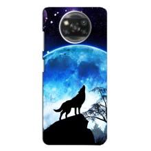 Защитные чехлы для Оппо Рено 4 (AlphaPrint) (ХИТ продаж) ВОЛК (Волк на луну)